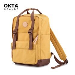 Рюкзак Okta Grande 1085B Vintage 14" Yellow/Brown, желтый с коричневым