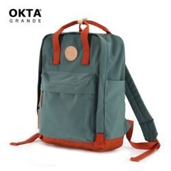 Рюкзак Okta Grande 1084M 14" Green/Red, зеленый с коричнево-красным