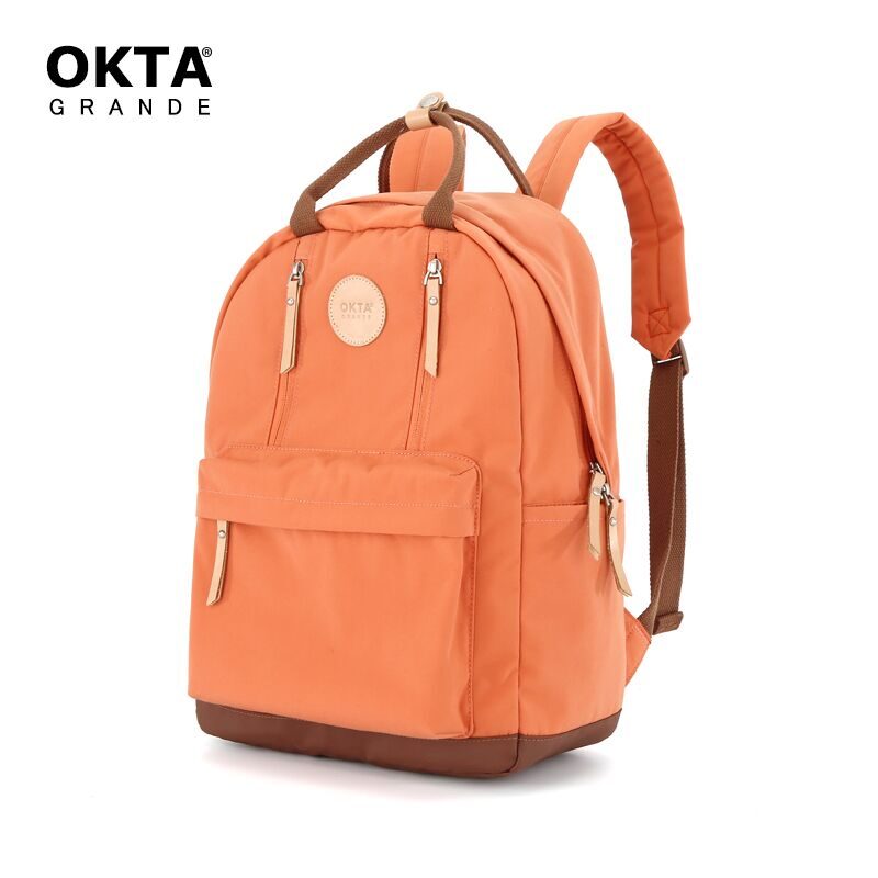 Рюкзак Okta Grande Asami 1087 14" Orange/Brown, оранжевый с коричневым