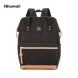 Рюкзак Himawari 123 Black & Brown, черный с коричневым