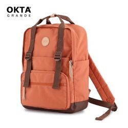 Рюкзак Okta Grande 1085B Vintage 14" Orange/Brown, оранжевый с коричневым