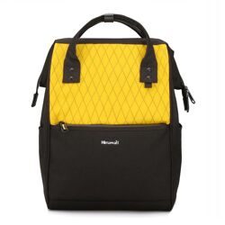 Рюкзак Himawari 0711 15" Black & Yellow, черный с желтым