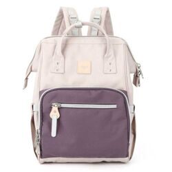 Рюкзак для мам Himawari 1213 Светло-розовый с фиолетовым
